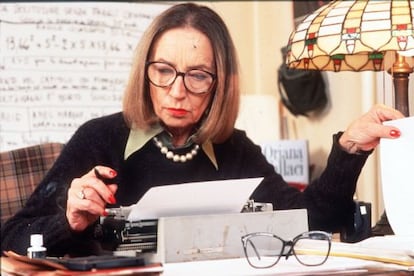 La periodista Oriana Fallaci. 