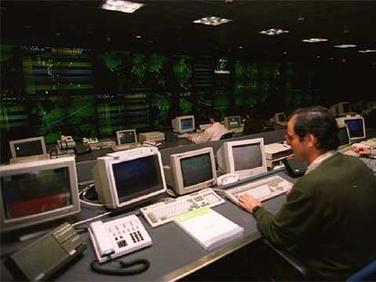 Un centro de control de Telefónica en Alcobendas (Madrid).