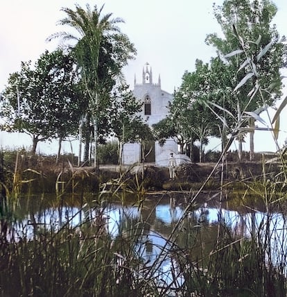 L’ermita dels peixets, en una imagen de 1910 del libro En el fons, la terra, de Joan Dolç.