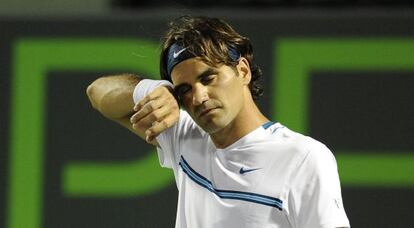 Federer perdió ante Roddick en Miami.