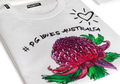 La camiseta #DGLovesAustralia de Dolce & Gabbana.
