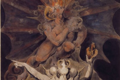 Pintura ‘El número de la Bestia es 666’, de William Blake.