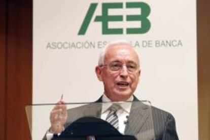 El presidente de la Asociación Española de la Banca (AEB), Miguel Martín.