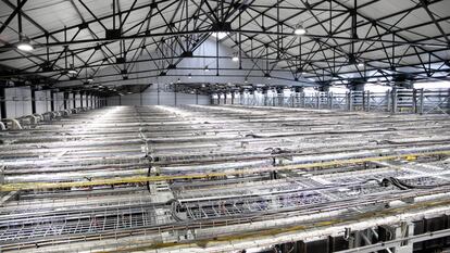 Vista aérea del espacio que ocupan los servidores del 'data center' de OVHCloud en Roubaix. 