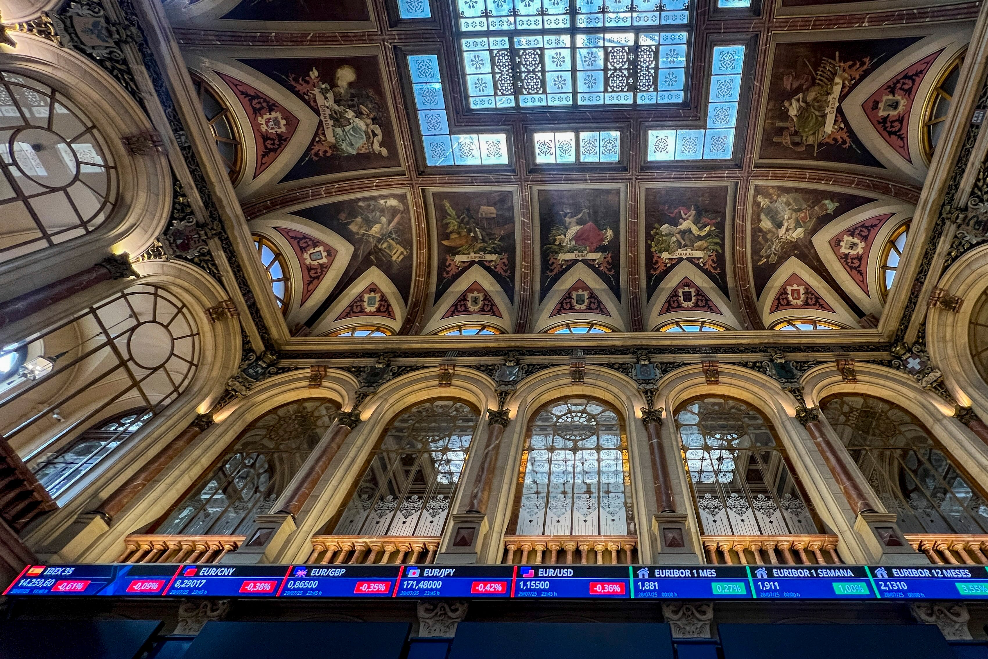 Vista de la Bolsa española.