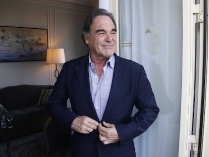 El director estadounidense Oliver Stone ayer en San Sebasti&aacute;n. 