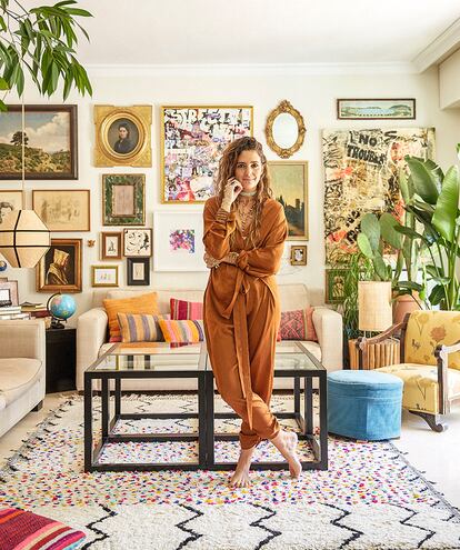 La diseñadora Susana Cruz en su casa de Madrid.