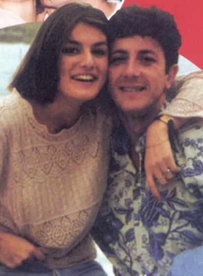 La princesa con su primer marido, Alonso Guerrero.