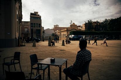 Una plaza de Alfafar, uno de los municipios afectados por la dana.