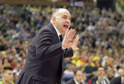 Pablo Laso durante la semifinal.