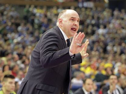 Pablo Laso durante la semifinal.