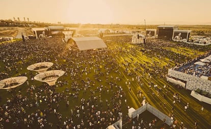 Imagen aérea del Mad Cool Festival.