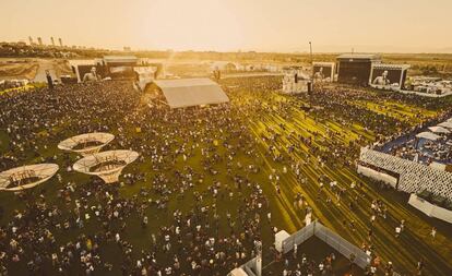 Imagen aérea del Mad Cool Festival.