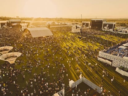 Imagen aérea del Mad Cool Festival.