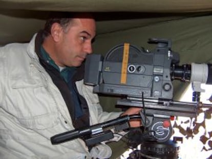 Joaquín Gutiérrez Acha, en el rodaje.