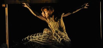 La ballarina Sylvie Guillem en la representació 'Eonnagata', a Londres el 2009.