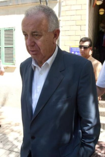 Fernando Ferré Cardó walks out of the courthouse in Ibiza.