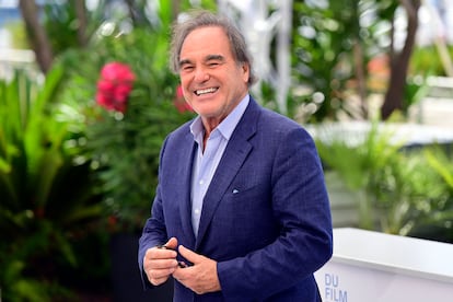 Oliver Stone, en la presentación este martes de 'JFK Revisited: Through The Looking Glass' en Cannes.