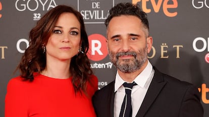 Leonor Watling y Jorge Drexler, en los Goya 2018, en Madrid.