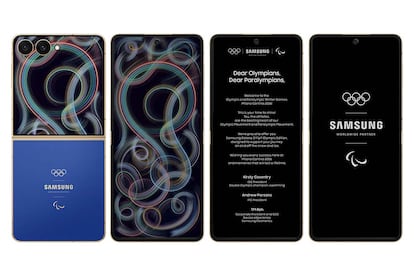 Diseño espcial del Samsung Galaxy Z Flip7 Olympic Edition