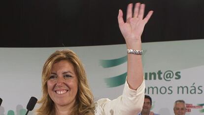 Susana Díaz, en un reciente acto del PSOE.