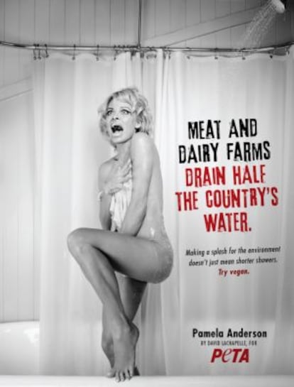 El nuevo cartel de Peta con Pamela Anderson como protagonista.