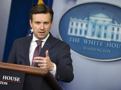 O secretário de imprensa da Casa Branca, Josh Earnest.