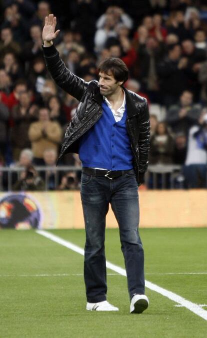Van Nistelrooy el dia de su despededida del Real Madrid.