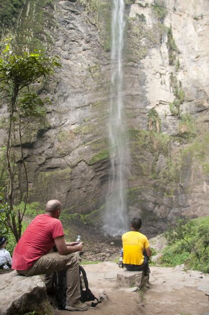 La catarata Gocta, conocida como La chorrera, en la provincia peruana de Bongará.