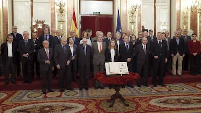 Consejo asesor para la conmemoración del 40 Aniversario de la Constitución el pasado lunes en el Congreso.