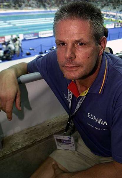 Paulus Willdeboer, en la piscina del Mundial de Barcelona.