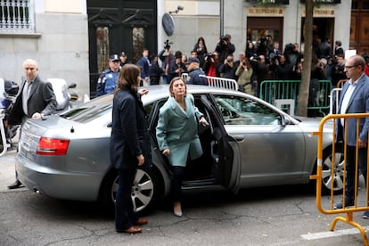 Arribada al Tribunal Suprem de Carme Forcadell, presidenta del Parlament de Catalunya.