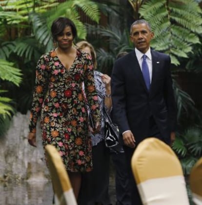 Michelle y Barack Obama, en su visita a Cuba.