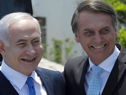 Netanyahu e Bolsonaro, em foto de dezembro de 2018 no Brasil