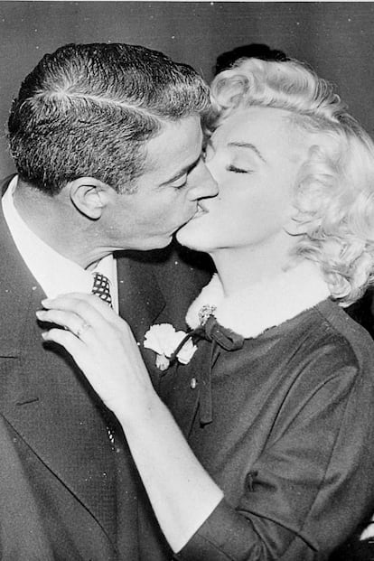 El matrimonio entre Marilyn y Joe Di Maggio en 1954 tan solo duró 9 meses.