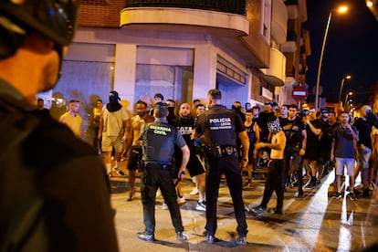 Altercados protagonizados por grupos ultra en Torre Pacheco este sábado.