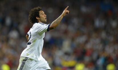 Marcelo, durante un partido de esta temporada.