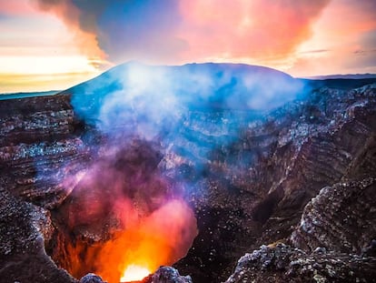 El volcán Masaya, en Nicaragua.