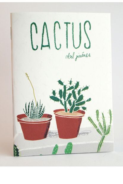 Cactus, un fanzine ilustrado por Abel Jiménez solo con eso, dibujos de cactus.