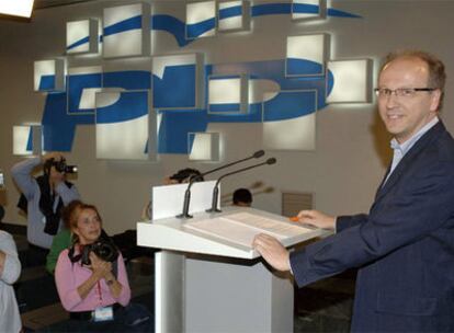 Gabriel Elorriaga, durante su comparecencia ante la prensa.