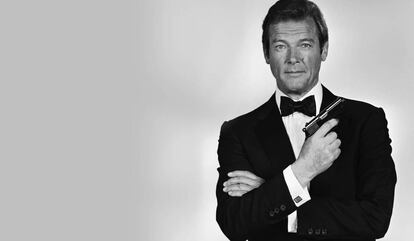 Roger Moore, en una imatge de la pàgina oficial del 007.