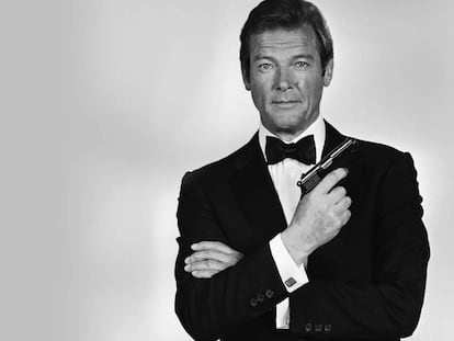 Roger Moore, en una imatge de la pàgina oficial del 007.