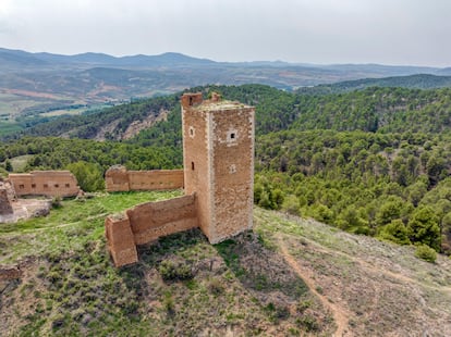 La torre de San Cristóbal de Daroca, en la provincia de Zaragoza.