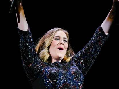 Adele recoge un premio en Birmingham el pasado 31 de marzo. 