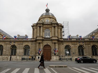 La sede del Senado francés, juntó al Jardín de Luxemburgo, en París.