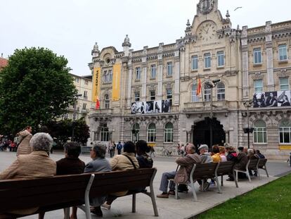 La plaza del Ayuntamiento de Santander.