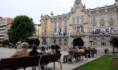 La plaza del Ayuntamiento de Santander.