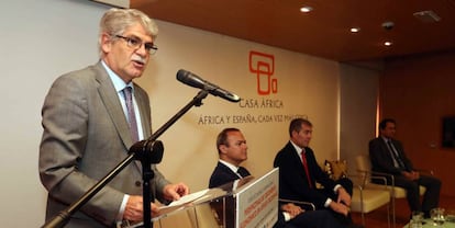 El ministro de Exteriores, Alfonso Dastis, durante un acto en las Palmas de Gran Canaria. 