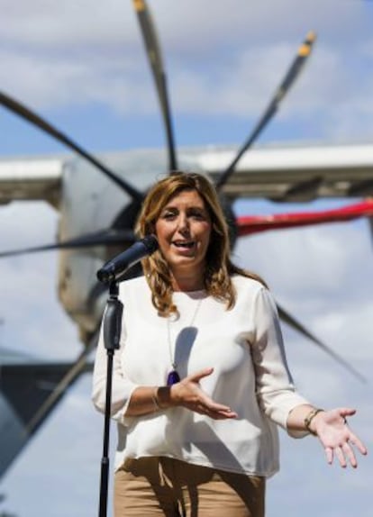 La presidenta de la Junta d'Andalusia, Susana Díaz, dilluns passat.