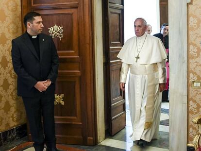 El Papa, este lunes, en el Vaticano.